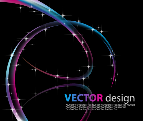 free vector 5 cool glare background vector